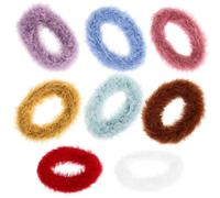 Élastiques à Cheveux Mini 8 en Peluche pour Bébés Filles et Tout-petits | Lot de 8, Texture Douce et Légère, Maintien Souple, pour Anniversaire et Baby Shower