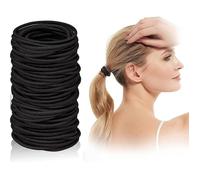 Élastiques à Cheveux - Noname - Lot de 100 - Résistants en Nylon - 2mm - Noir