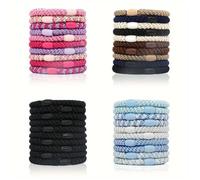 Élastiques à cheveux - Noname - Lot de 40 - Doux et tressés - Plusieurs couleurs - Pour femmes