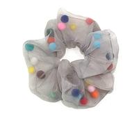Élastiques à cheveux, Organza Intestin Bandeaux Boulettes De Viande Donut Cheveux Cravates Multicolore(Black Blue Gray Green Orange Purple)