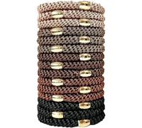 Élastiques A Cheveux Originaux pour Femmes, 15 Pièces A Tendance En Coton Doux Tissés, Elastiques pour Queue De Cheval, Tressés Simples pour Cheveux Epais