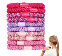 Élastiques A Cheveux Originaux pour Femmes, lot de 10, élastiques tressés, adaptés aux cheveux épais, lisses et bouclés, rose, va avec tout.