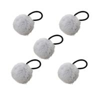Élastiques à cheveux, porte-queue de cheval avec boule en fourrure