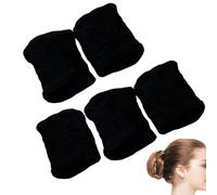 Élastiques à cheveux pour cheveux épais, élastiques à cheveux | Élastiques à cheveux larges - Élastiques pour queue de cheval sans dommage, 5 pièces, bandes élastiques pour cheveux, accessoires pour c