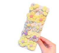 Élastiques à cheveux pour enfants - Pour queue de cheval - Ornement floral - Chouchous à cheveux