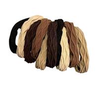Élastiques à cheveux pour filles sans dommage | Corde à cheveux hautement élastique, bandeau doux, accessoires pour cheveux, queue de cheval pour cheveux épais, épais et bouclés pour cheveux épais