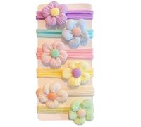 Élastiques À Cheveux Pour Petites Filles | 6X Chouchous À Fleurs Douces Pour Tout-petits, Attaches Pour Cheveux De Bébé, Supports De Queue De Cheval Élastiques Pour, Tout-petits,