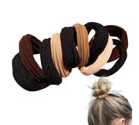 Élastiques à cheveux sans dommages,Élastiques à cheveux pour sans dommages - Corde à cheveux haute élasticité 10 pièces | Bandeau doux, accessoires pour cheveux épais, attache pour cheveux épais et bo