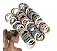 Élastiques À Cheveux Sans Traction 100 Pièces Sans Dommage Haute Élasticité | Élastiques Cheveux Épaissis Pour Port Voyages Ménage Travail Sports Maison Rendez-vous