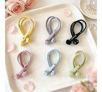 Élastiques à cheveux souples pour queue de cheval, sans dommages | Lot de 6 élastiques à cheveux pour queue de cheval - Maintient fermement votre queue de cheval - N'abîme pas tous les cheveux