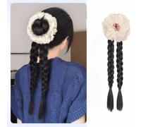 Élastiques à cheveux tressés pour queue de cheval pour femme, sans dommage, extensibles, pour un usage quotidien