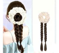 Élastiques à cheveux tressés pour queue de cheval pour femme, sans dommage, extensibles, pour un usage quotidien