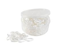 Hippo-Tonic 306777 Silicone Élastiques en Caoutchouc Mixte, Blanc