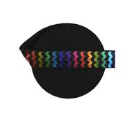 Élastiques à rabat imprimés en aluminium, 15 mm, 1,6 cm, motif léopard à pois, en élasthanne, pour cheveux, serre-tête, couture, 2,5 mm, 9,1 m, noir, 15 mm, 9,1 m