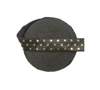 Élastiques à rabat imprimés en aluminium, 15 mm, 1,6 cm, motif léopard à pois, en élasthanne, pour cheveux, serre-tête, couture, 2,5 m, 9,1 m, à pois, marron, 15 mm, 2 m
