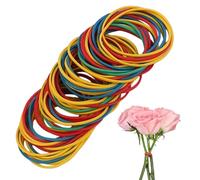 Élastiques - Anneaux De Vibrants, Cercles D'artisanat Assortis | Ensemble De 300 Attaches Élastiques Pour Des Arrangements Pratiques, Prend En Charge Les Activités Artistiques Et La Gestion Du