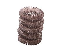 Élastiques Cheveux Spirale Attaches de cheveux élastiques colorées, 10 pièces, cordon téléphonique, couvre-chef extensible(10 pcs grey)