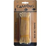 Élastiques de Camping, Pack de 10, Blanc Crème, Accessoires de Tente