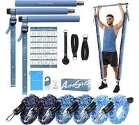 Elastiques De Musculation Barre De Pilates Avec 6 Bandes De Résistance Élastique 180lbs Ou 240lbs Ancrage De Porte Réglable Amovible Pour Yoga Étirement Squat""},""Additionalweblabs"".[P128]