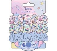 Élastiques Disney Stitch pour filles et femmes, support antidérapant et doux en queue de cheval - set de 3 élastiques (2 imprimés, 1 uni)