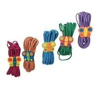 Small Foot Design Elastiques en caoutchouc 1814 'Papillon' - Lot de 5, dès 5 ans, Blanc