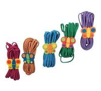 Small Foot Design Elastiques en caoutchouc 1814 'Papillon' - Lot de 5, dès 5 ans, Blanc