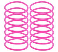 Élastiques pour Cheveux Queue de Cheval Nylon Caoutchouc 50 Pièces | Rose Fluorescent, pour Sport et Pigtails, Maintien Doux, Lot de 50, Usage Adulte