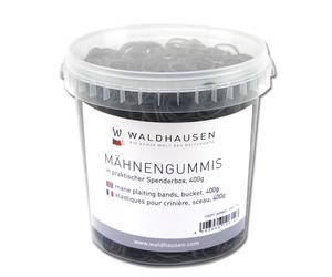 Élastiques pour crinière dans un sceau Waldhausen Noir TU