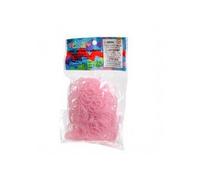 Elastiques Rainbow Loom Rose A Paillettes