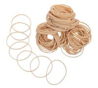 Élastiques Ronds en Caoutchouc 60x3mm, Épais et Extensibles | Beige, Réutilisables et Résistants, pour Enveloppes, Tubes à Essai, la Cuisine et Usage Industriel