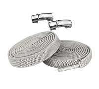élastiques sans cravate, cordes magnétiques pour chaussures - assiettes élastiques sans chaussures | Lacets magnétiques plates élastiques et sûres pour chaussures de sport, chaussures, gris,