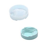 Élastomère moulé à plusieurs niveaux pour plâtre artisanal - Bidon de rangement portable en silicone fin pour boîte de rangement en plâtre
