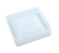 Élastomère moulé à plusieurs niveaux pour plâtre artisanal - Bidon de rangement portable en silicone fin pour boîte de rangement en plâtre