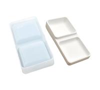 Élastomère moulé à plusieurs niveaux pour plâtre artisanal - Bidon de rangement portable en silicone fin pour boîte de rangement en plâtre