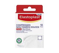 Elastoplast Compresses Non-Tissées Douces 7,5 cm x 7,5 cm 10 Compresses