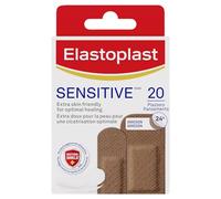 Elastoplast Pansements hypoallergéniques de taille moyenne (20 pièces) pour un retrait indolore - Pansements en tissu doux et respirant - Pansements de couleur moyenne pour peaux sensibles