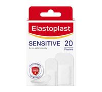 Elastoplast Pansements sensibles hypoallergéniques (20 pansements), Pansements pour retrait indolore, Pansements en tissu doux et respirant, Protège et amortit la plaie, Pansements sensibles, Blanc
