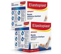 ELASTOPLAST SPORT - Lot de 2 Bandes Adhésives Élastiques 6 cm x 2,5 m
