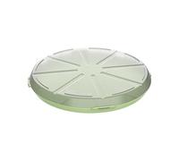 elastoREuse - Boîte de rangement à pizza avec couvercle rond 34cm Récipient alimentaire empilable réutilisable pour respectueuse l'environnement Passe au lave-vaisselle et sans BPA (vert transparent)