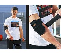 elastrap Attelle Protège Coude Coudière Protection et Maintien - Blessures Tendinite Arthrite Luxation Fracture Lésion Traumatisme - Adultes Enfants (L-XL)