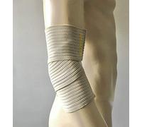 elastrap Bandage bande de strapping élastique coude - Coudière de protection et maintien compression - Atelle réglable Hommes, femmes et enfants (Peau, Unique, 70x7,5cm)