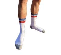 elastrap Chaussettes Technique Hautes Compressive Cyclisme, Vélo, VTT (FR/ES, Alpha/lettres, Taille unique, Taille normale, Taille normale, Bleu Blanc Rouge France, Taille 37-42)
