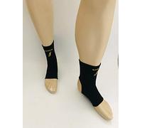 elastrap Chevillère Sport Compression, Cheville Entorse, Attelle Cheville Bande, Football, Running, Course, Musculation, Récupération, Douleur, Hommes, Femmes, Enfants (paire chevillère adulte noire)