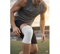 elastrap Genouillère ligamentaire ligament croisé antérieur, entorse interne externe, tendinite - Prévention, rechute et reprise - Sports et loisirs (BLANCHE, L-XL circonférence genou 40-45cm)