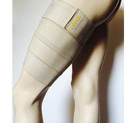 elastrap Protège Cuisse Bande Bandage - Manchon de compression - Cuissière cuissard protection et maintien - Blessures musculaires : claquage contusion élongation déchirure contracture crampes (Peau)