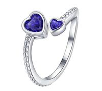 Elastrator avec anneaux rotatifs, bague de décompression, cadeau d'anniversaire pour elle, bague en cristal minimaliste, pierres de naissance, bague en strass, bague de voyage à travers la terre du