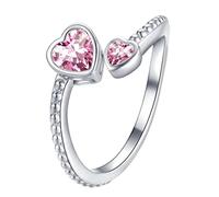 Elastrator avec anneaux rotatifs, bague de décompression, cadeau d'anniversaire pour elle, bague en cristal minimaliste, pierres de naissance, bague en strass, bague de voyage à travers la terre du