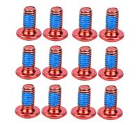 ELAYARD 1 Boîte Vis de Frein VTT Acier Rouge Résistantes Corrosion et Haute Température Compatibles VTT Route et Vélos Électriques