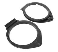 ELAYARD 1 Paire D'anneaux D'espacement pour Haut-parleurs de Voiture 6,5 Pouces, Support Adaptateur en Plastique Noir, Entretoise de Montage Compatible avec Plusieurs Marques, Améliore