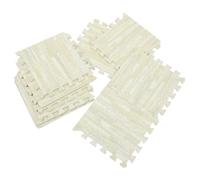 ELAYARD 10 Dalles en Mousse Eva Imitation Bois 30x30x1cm Tapis de Sol Puzzle Protecteur et Sûr pour Bébé pour Jouer et Ramper en Intérieur
